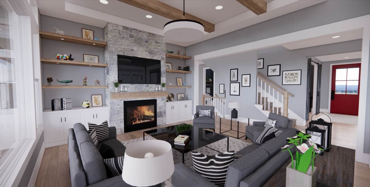 Plan 14736RK: 5 Bed Modern Farmhouse Plan with Home Office and Bonus Expansion - Image #16 - Country, Craftsman, Farmhouse, Modern Farmhouse, New American