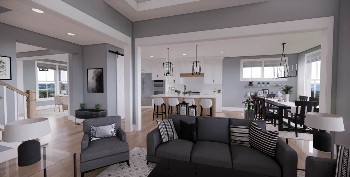Plan 14736RK: 5 Bed Modern Farmhouse Plan with Home Office and Bonus Expansion - Image #15 - Country, Craftsman, Farmhouse, Modern Farmhouse, New American