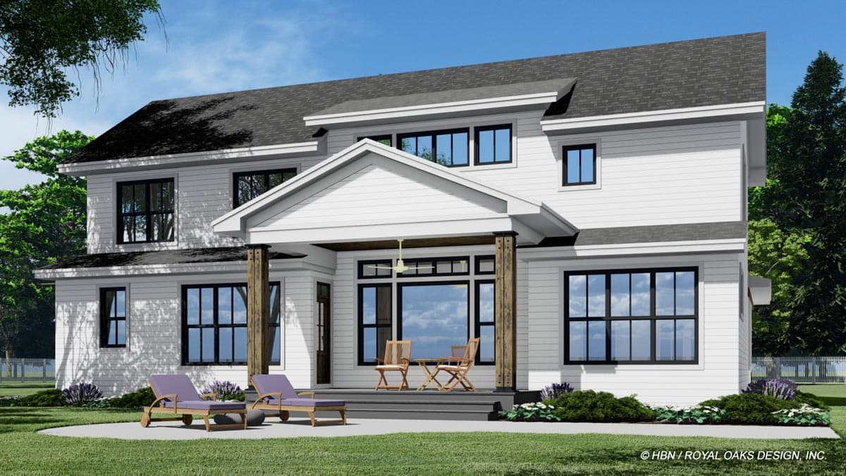 Plan 14736RK: 5 Bed Modern Farmhouse Plan with Home Office and Bonus Expansion - Image #7 - Country, Craftsman, Farmhouse, Modern Farmhouse, New American