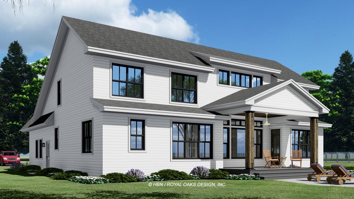 Plan 14736RK: 5 Bed Modern Farmhouse Plan with Home Office and Bonus Expansion - Image #8 - Country, Craftsman, Farmhouse, Modern Farmhouse, New American