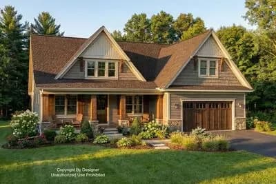 Two Story Craftsman Farmhouse with Home Office and Bonus Expansion