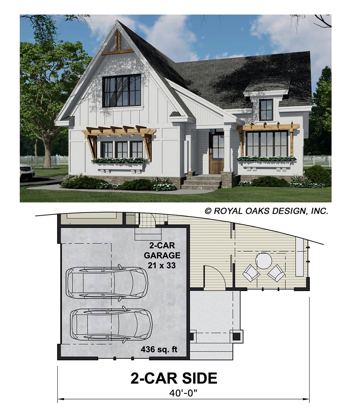 Plan 14738RK: Flexible 3-Bedroom Modern Farmhouse Cottage with Home Office - 2240 Sq Ft - Image #44 - Country, Craftsman, Modern Farmhouse, New American