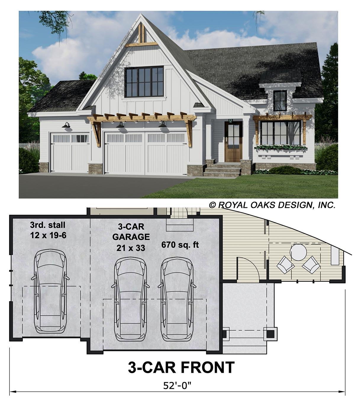 Plan 14738RK: Flexible 3-Bedroom Modern Farmhouse Cottage with Home Office - 2240 Sq Ft - Image #45 - Country, Craftsman, Modern Farmhouse, New American