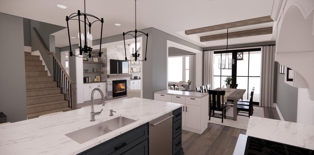 Plan 14739RK: Expanded Modern Farmhouse Cottage with Possible 4th Bedroom Upstairs - Image #17 - Country, Craftsman, Modern Farmhouse, New American