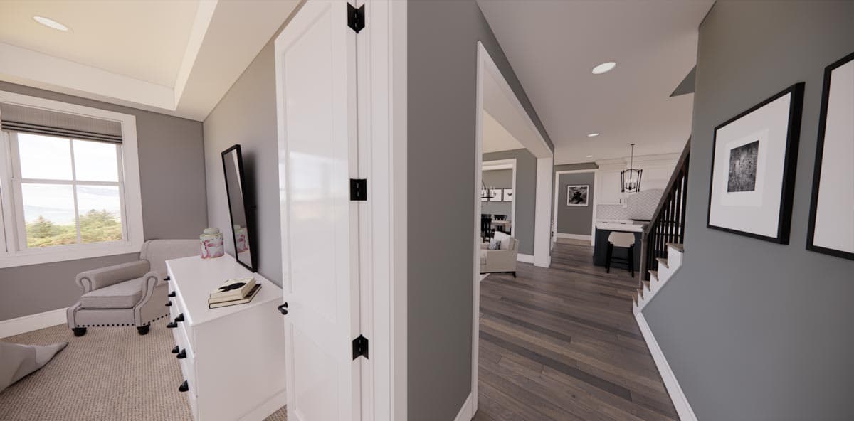 Plan 14739RK: Expanded Modern Farmhouse Cottage with Possible 4th Bedroom Upstairs - Image #29 - Country, Craftsman, Modern Farmhouse, New American