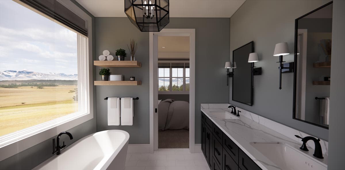 Plan 14739RK: Expanded Modern Farmhouse Cottage with Possible 4th Bedroom Upstairs - Image #32 - Country, Craftsman, Modern Farmhouse, New American