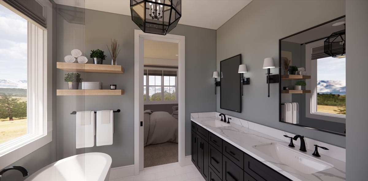 Plan 14739RK: Expanded Modern Farmhouse Cottage with Possible 4th Bedroom Upstairs - Image #33 - Country, Craftsman, Modern Farmhouse, New American