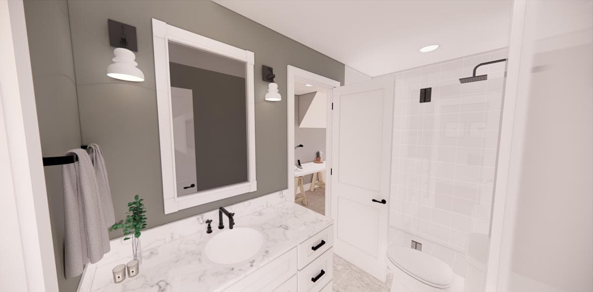 Plan 14739RK: Expanded Modern Farmhouse Cottage with Possible 4th Bedroom Upstairs - Image #42 - Country, Craftsman, Modern Farmhouse, New American