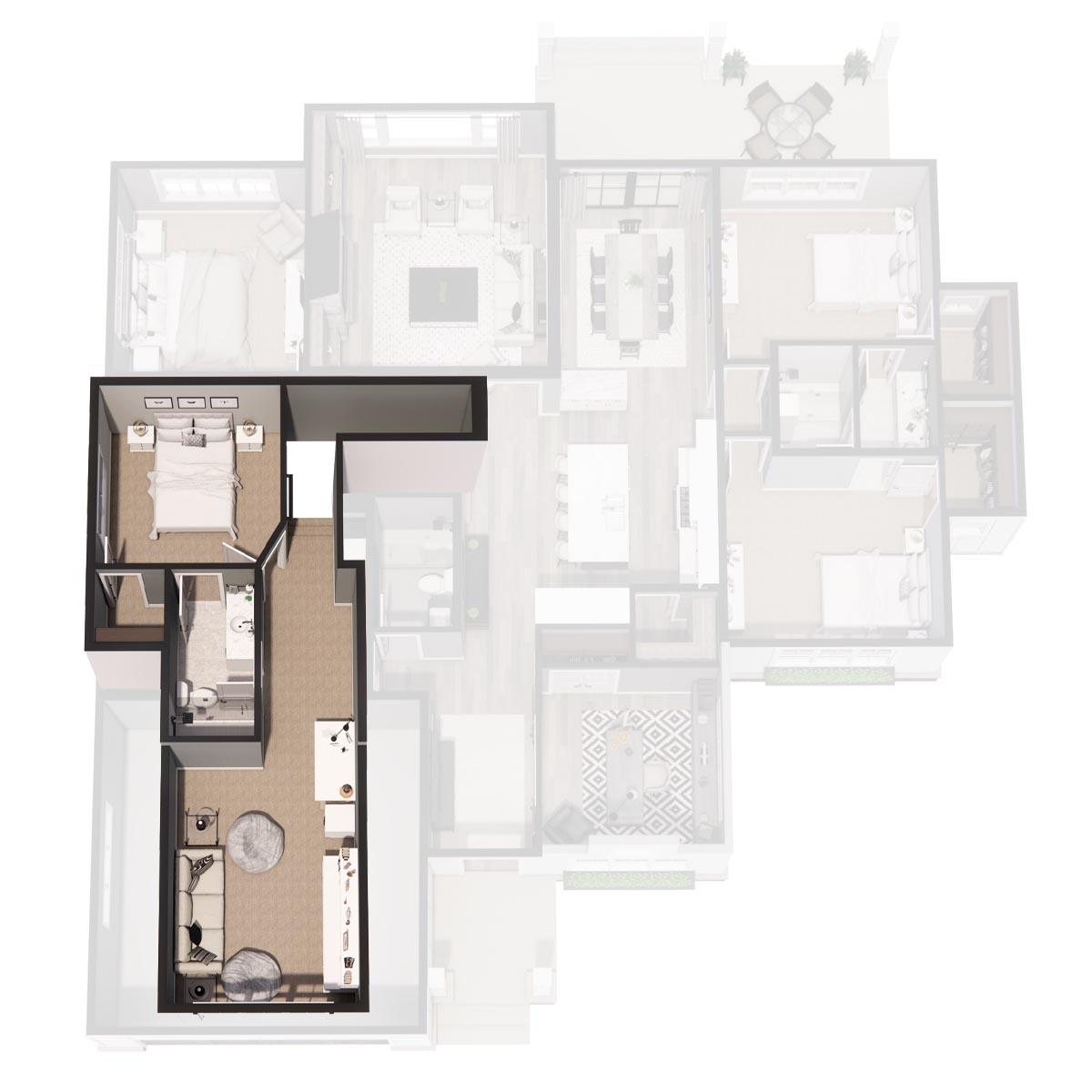 Plan 14739RK: Expanded Modern Farmhouse Cottage with Possible 4th Bedroom Upstairs - Image #46 - Country, Craftsman, Modern Farmhouse, New American
