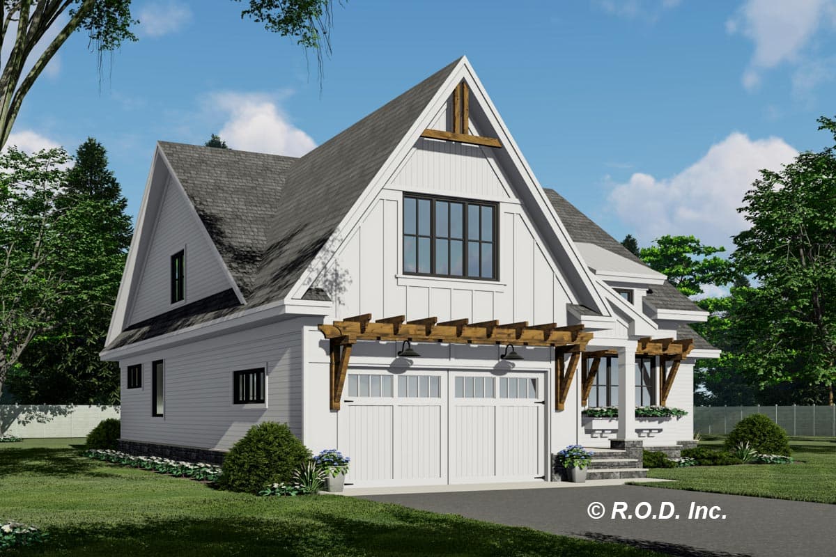 Plan 14739RK: Expanded Modern Farmhouse Cottage with Possible 4th Bedroom Upstairs - Image #5 - Country, Craftsman, Modern Farmhouse, New American