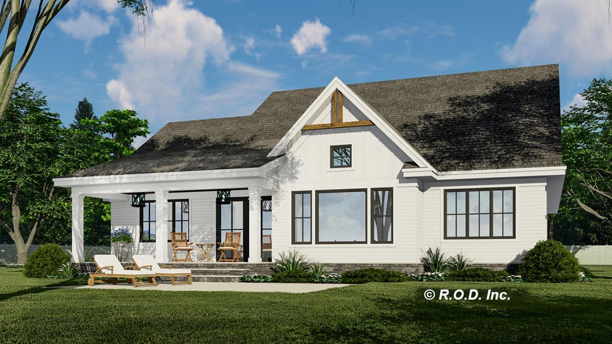 Plan 14739RK: Expanded Modern Farmhouse Cottage with Possible 4th Bedroom Upstairs - Image #7 - Country, Craftsman, Modern Farmhouse, New American