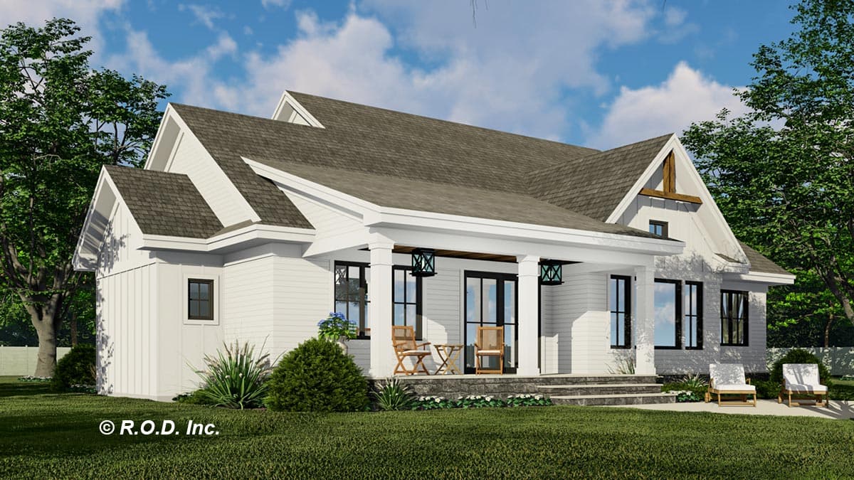 Plan 14739RK: Expanded Modern Farmhouse Cottage with Possible 4th Bedroom Upstairs - Image #8 - Country, Craftsman, Modern Farmhouse, New American