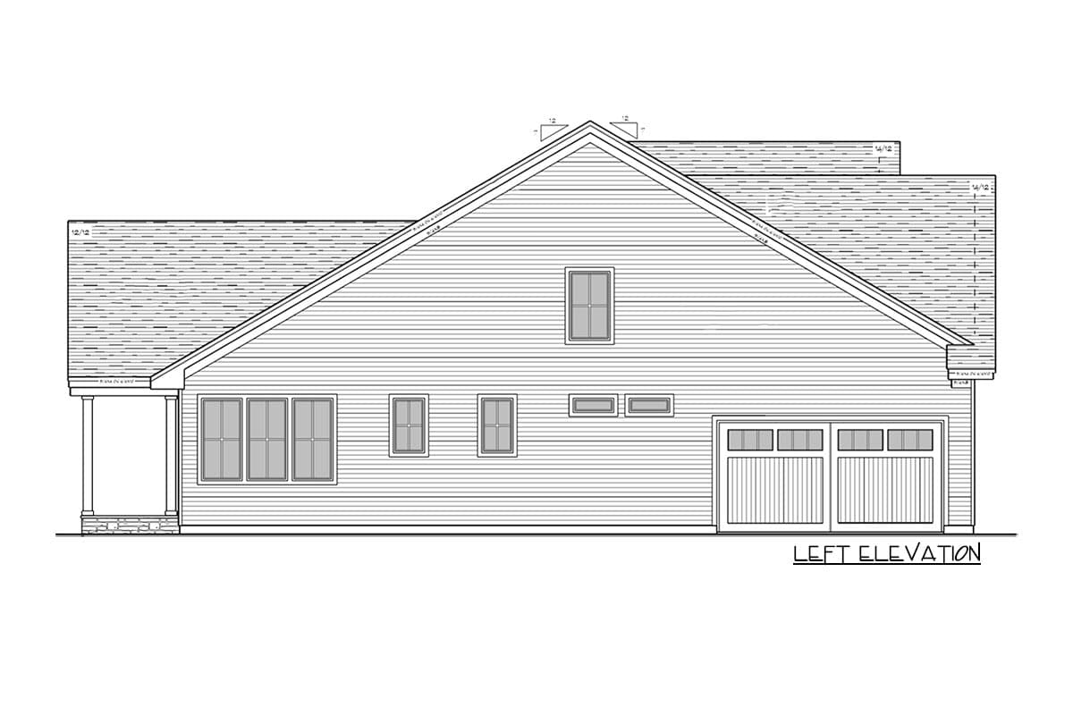 Plan 14740RK: 4 Bedroom Modern Farmhouse with Pocket Office and 2 Covered Porches - 3135 Sq Ft - Image #36 - Country, Craftsman, Modern Farmhouse, New American