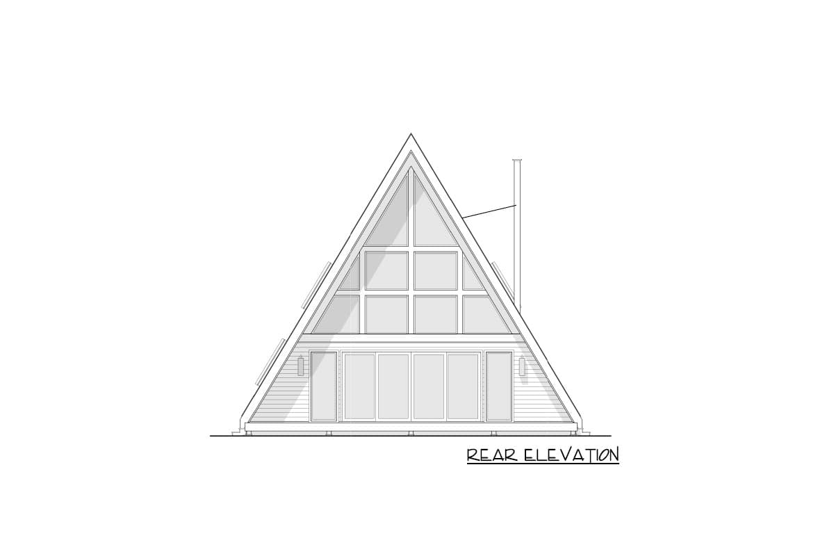 Plan 270046AF: 3-Bed Modern A-Frame with Ladder-Accessible 3rd Floor Loft - 2001 Sq Ft - Image #18 - A-Frame, Cabin, Contemporary, Mountain, Rustic, Vacation