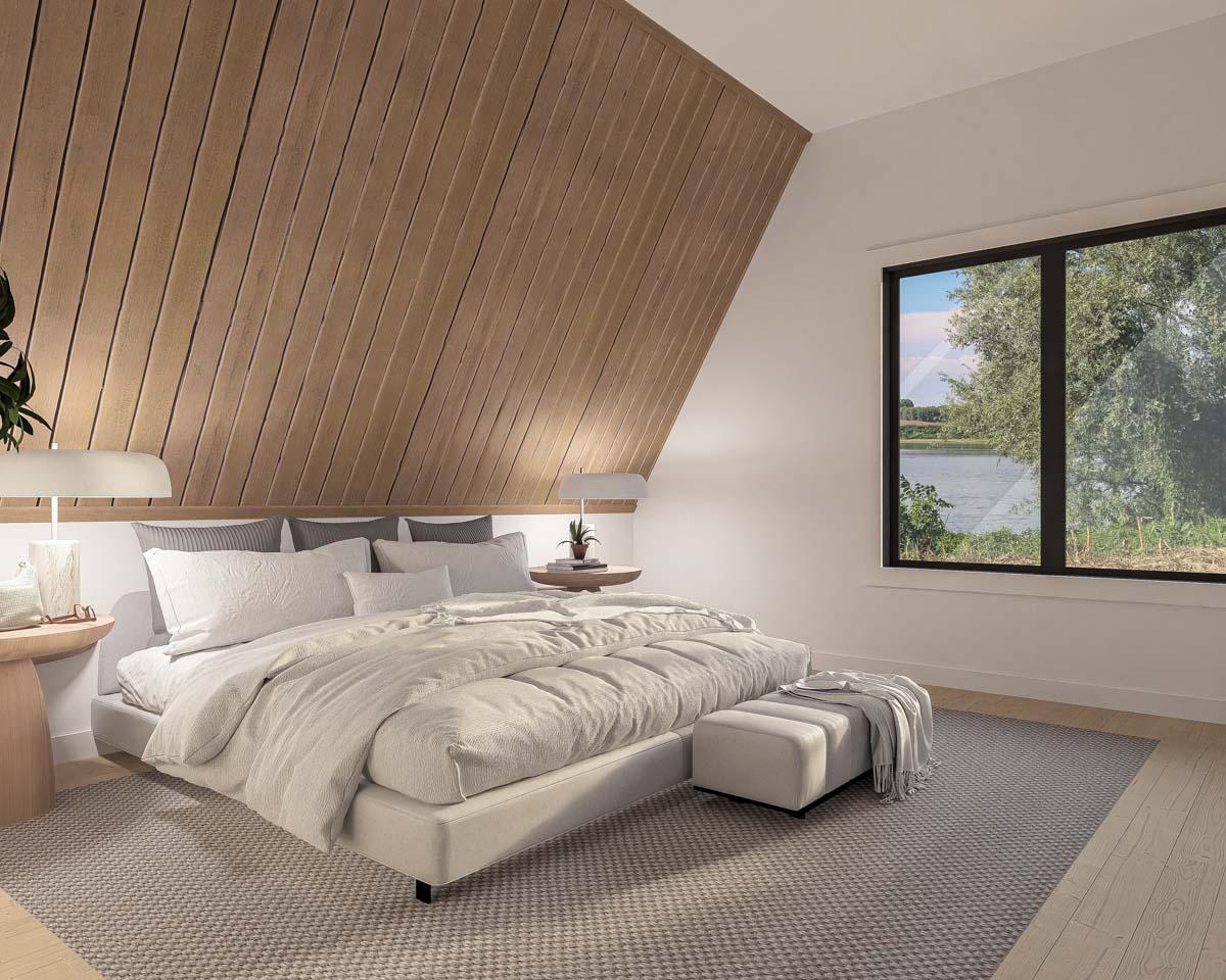 Plan 270046AF: 3-Bed Modern A-Frame with Ladder-Accessible 3rd Floor Loft - 2001 Sq Ft - Image #12 - A-Frame, Cabin, Contemporary, Mountain, Rustic, Vacation