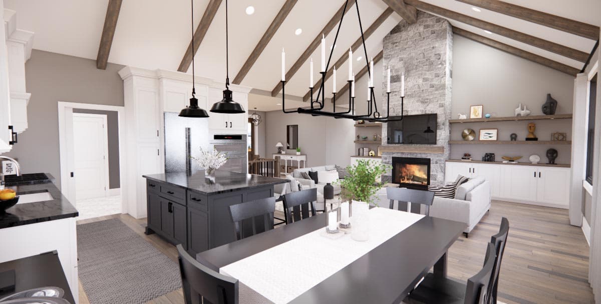 Plan 14742RK: New American Home Plan with 3 Clustered Bedrooms and a Vaulted Great Room and Kitchen - Image #15 - Cottage, Country, Craftsman, Farmhouse, Modern Farmhouse, New American, Ranch