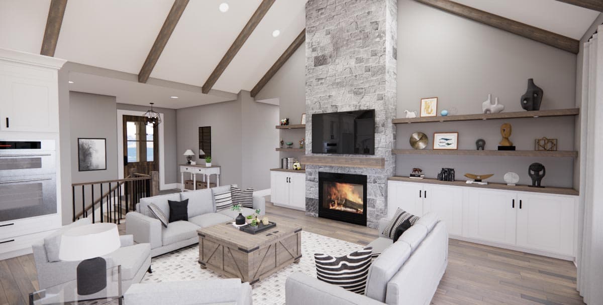Plan 14743RK: Craftsman Country Ranch Home Plan with 3 Clustered Bedrooms and a Vaulted Living Space - Image #12 - Country, Craftsman, Northwest, Ranch