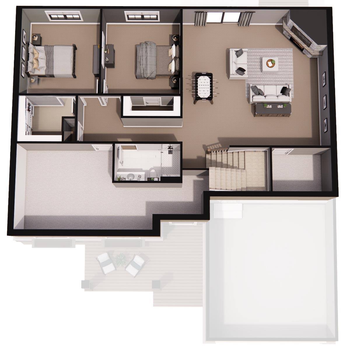 Plan 14743RK: Craftsman Country Ranch Home Plan with 3 Clustered Bedrooms and a Vaulted Living Space - Image #45 - Country, Craftsman, Northwest, Ranch