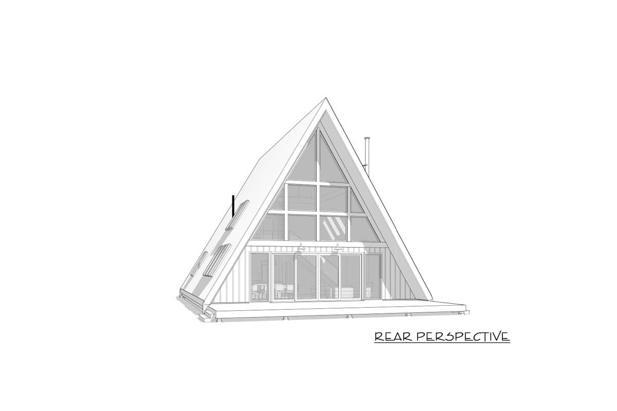 Plan 270048AF: Modern A-Frame with Main Floor Study and Third Floor Loft - 1941 Sq Ft - Image #8 - A-Frame, Cabin, Contemporary, Mountain, Rustic, Vacation