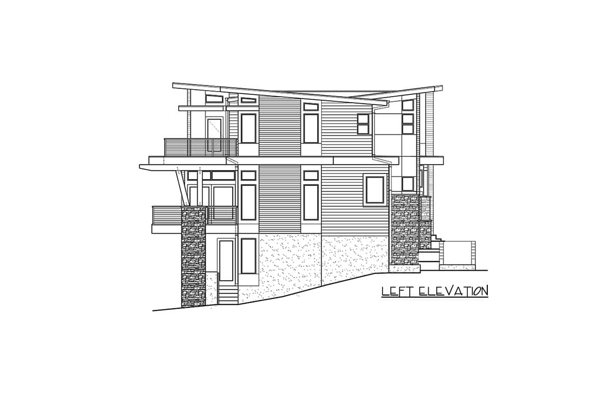 Plan 23913JD: Two-story Mid-Century Modern House Plan with Main-level Den and Guest Suite - Image #40 - Contemporary, Modern, Northwest