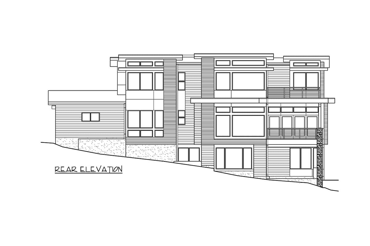 Plan 23913JD: Two-story Mid-Century Modern House Plan with Main-level Den and Guest Suite - Image #41 - Contemporary, Modern, Northwest