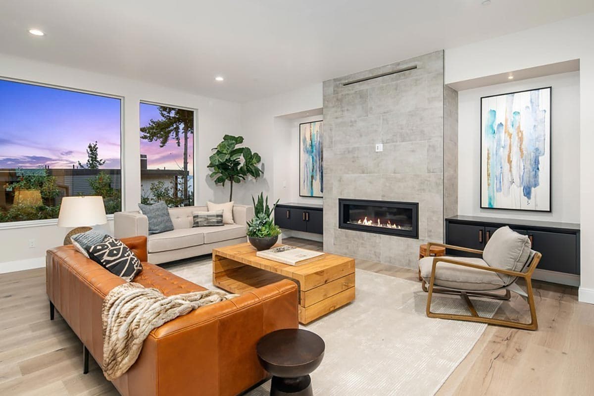 Plan 23913JD: Two-story Mid-Century Modern House Plan with Main-level Den and Guest Suite - Image #5 - Contemporary, Modern, Northwest