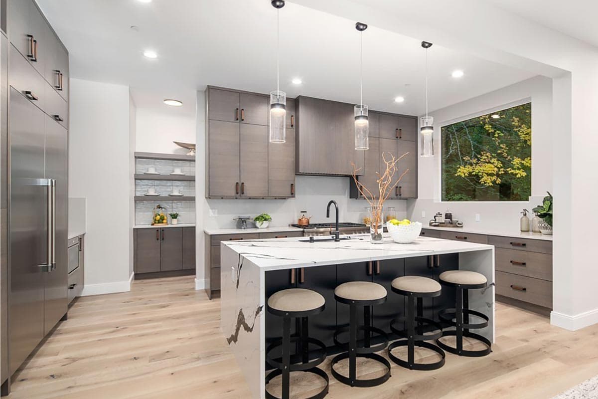 Plan 23913JD: Two-story Mid-Century Modern House Plan with Main-level Den and Guest Suite - Image #10 - Contemporary, Modern, Northwest