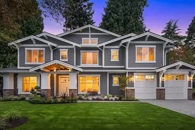 5-Bed Northwest Craftsman Plan with Flex Room and Den
