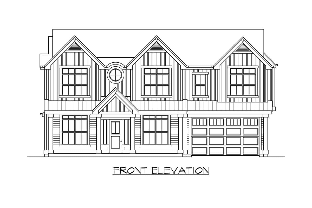 Plan 23916JD: New American Farmhouse with Upstairs Bedrooms, Laundry and Playroom - Architectural Designs - Image #44 - Country, Modern Farmhouse, New American, Northwest, Transitional