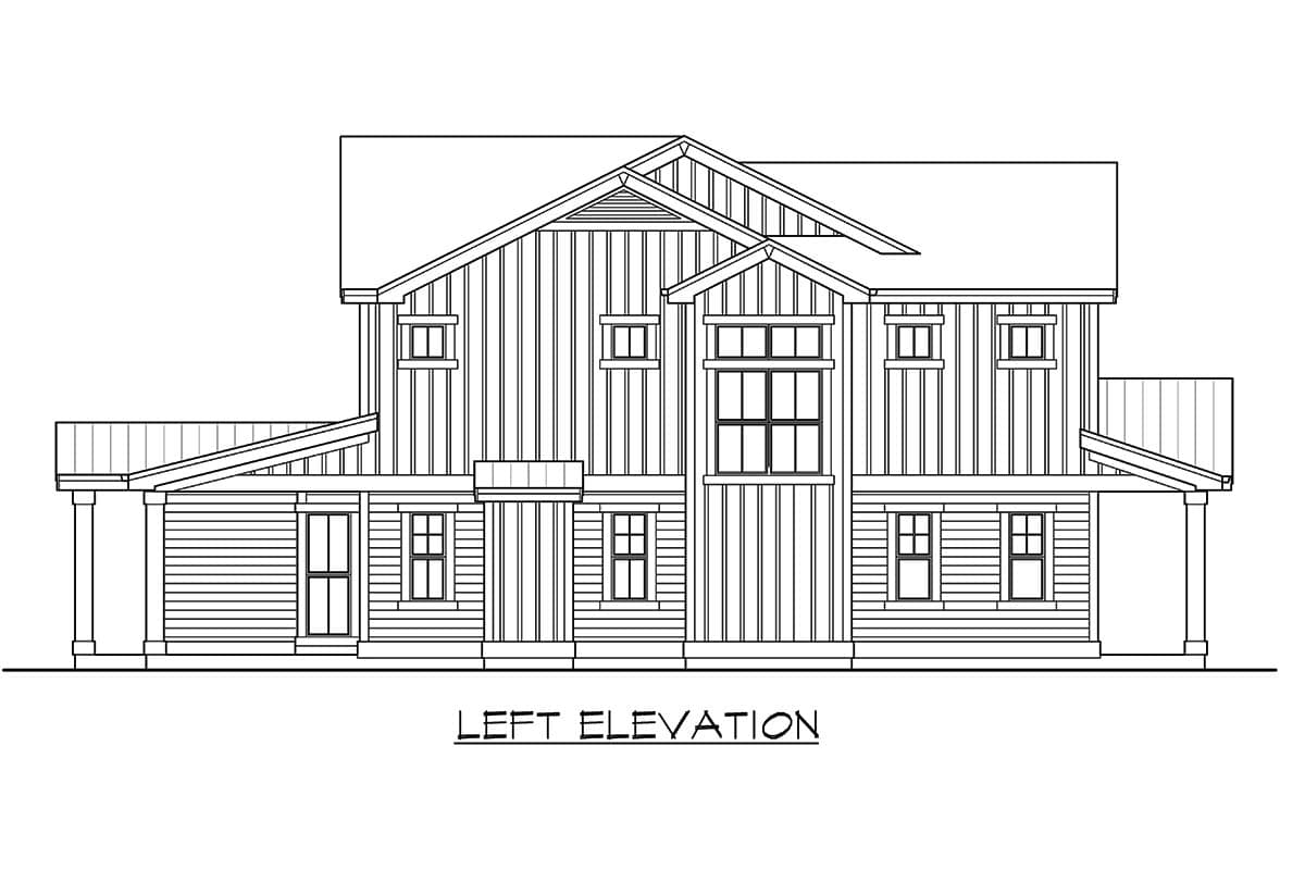 Plan 23916JD: New American Farmhouse with Upstairs Bedrooms, Laundry and Playroom - Architectural Designs - Image #45 - Country, Modern Farmhouse, New American, Northwest, Transitional