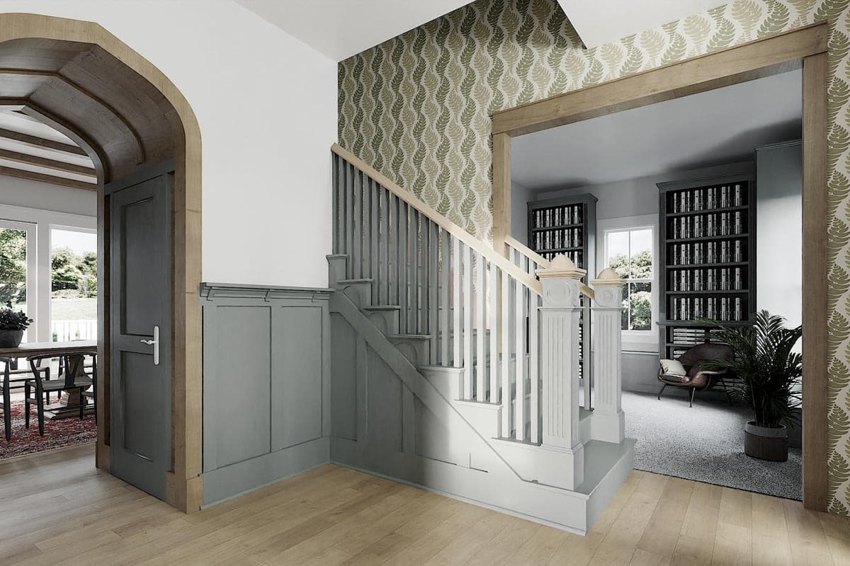 Plan 50200PH: Victorian Cottage Plan with Screened Porch and Library - Image #7 - Cottage, Country, Traditional, Victorian