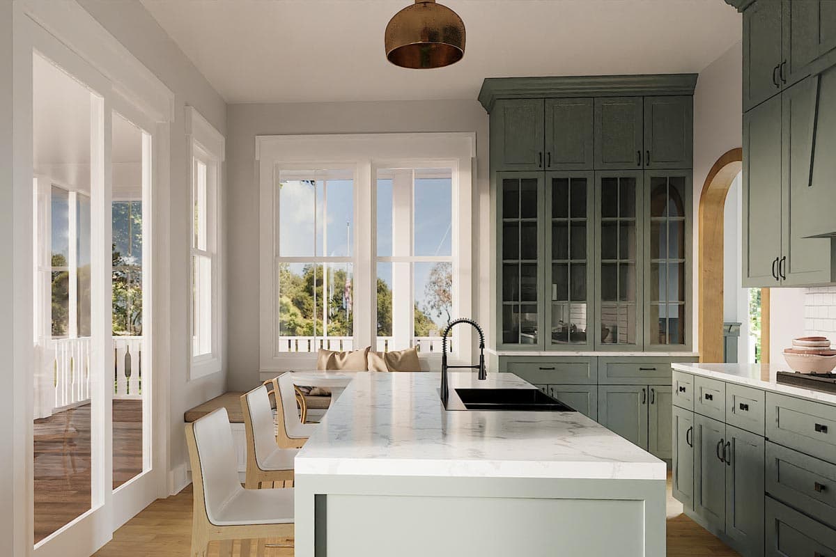 Plan 50200PH: Victorian Cottage Plan with Screened Porch and Library - Image #9 - Cottage, Country, Traditional, Victorian