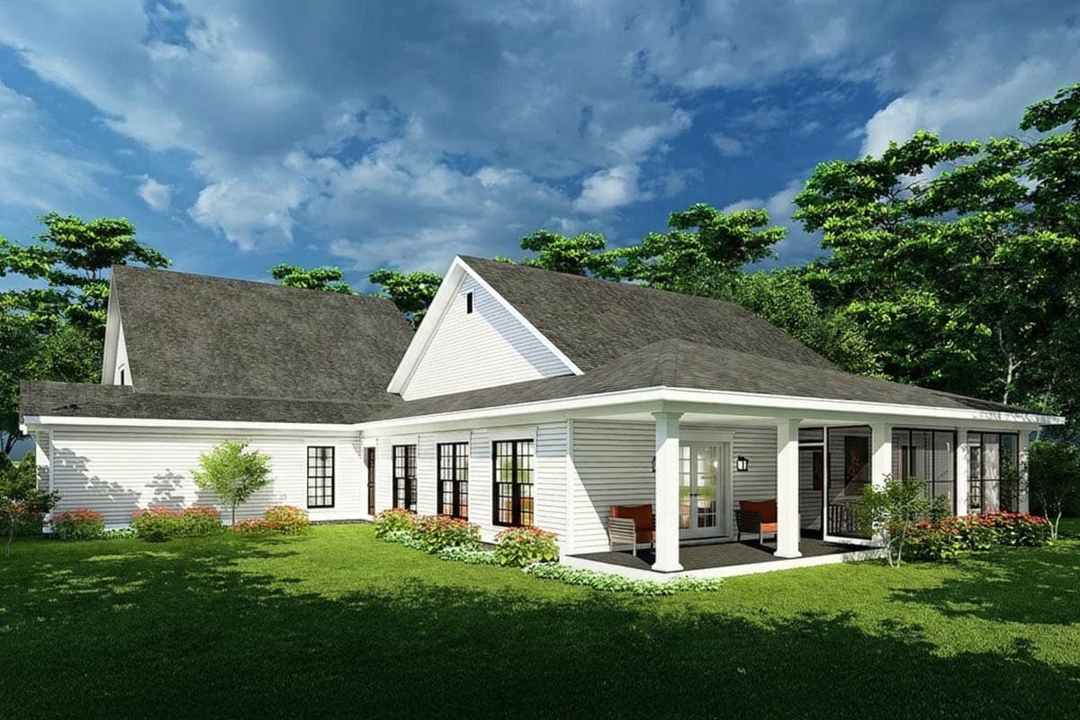 Plan 70724MK: Multi-Generational Farmhouse Plan with 6 Bedrooms and Two Bonus Rooms - 4696 Sq Ft - Image #4 - Country, Farmhouse, Southern, Traditional