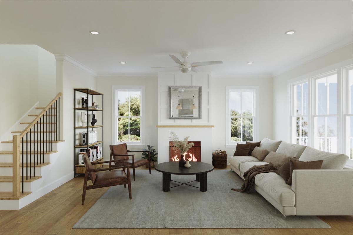 Plan 50208PH: Country Farmhouse Plan with Loft and First-floor Owner's Suite - Image #7 - Country, Farmhouse, Southern, Traditional