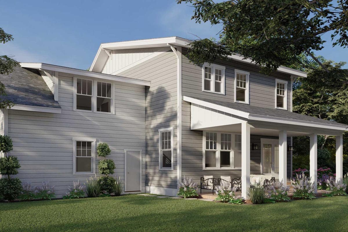 Plan 50210PH: Craftsman Cottage with Attached Garage and Upstairs Home Office - Image #4 - Bungalow, Cottage, Country, Craftsman, Northwest