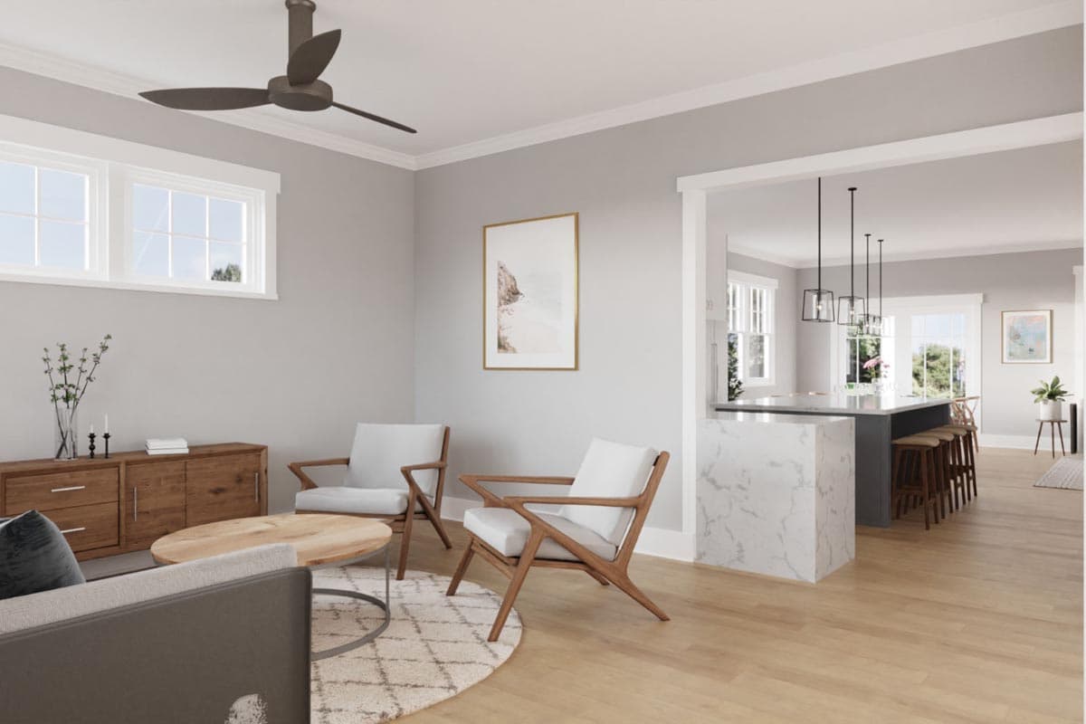 Plan 50210PH: Craftsman Cottage with Attached Garage and Upstairs Home Office - Image #7 - Bungalow, Cottage, Country, Craftsman, Northwest