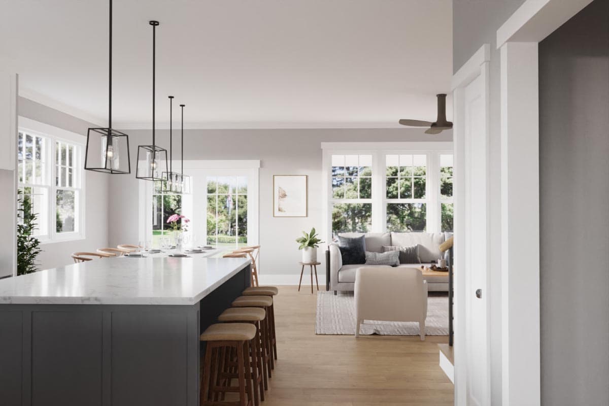 Plan 50210PH: Craftsman Cottage with Attached Garage and Upstairs Home Office - Image #8 - Bungalow, Cottage, Country, Craftsman, Northwest