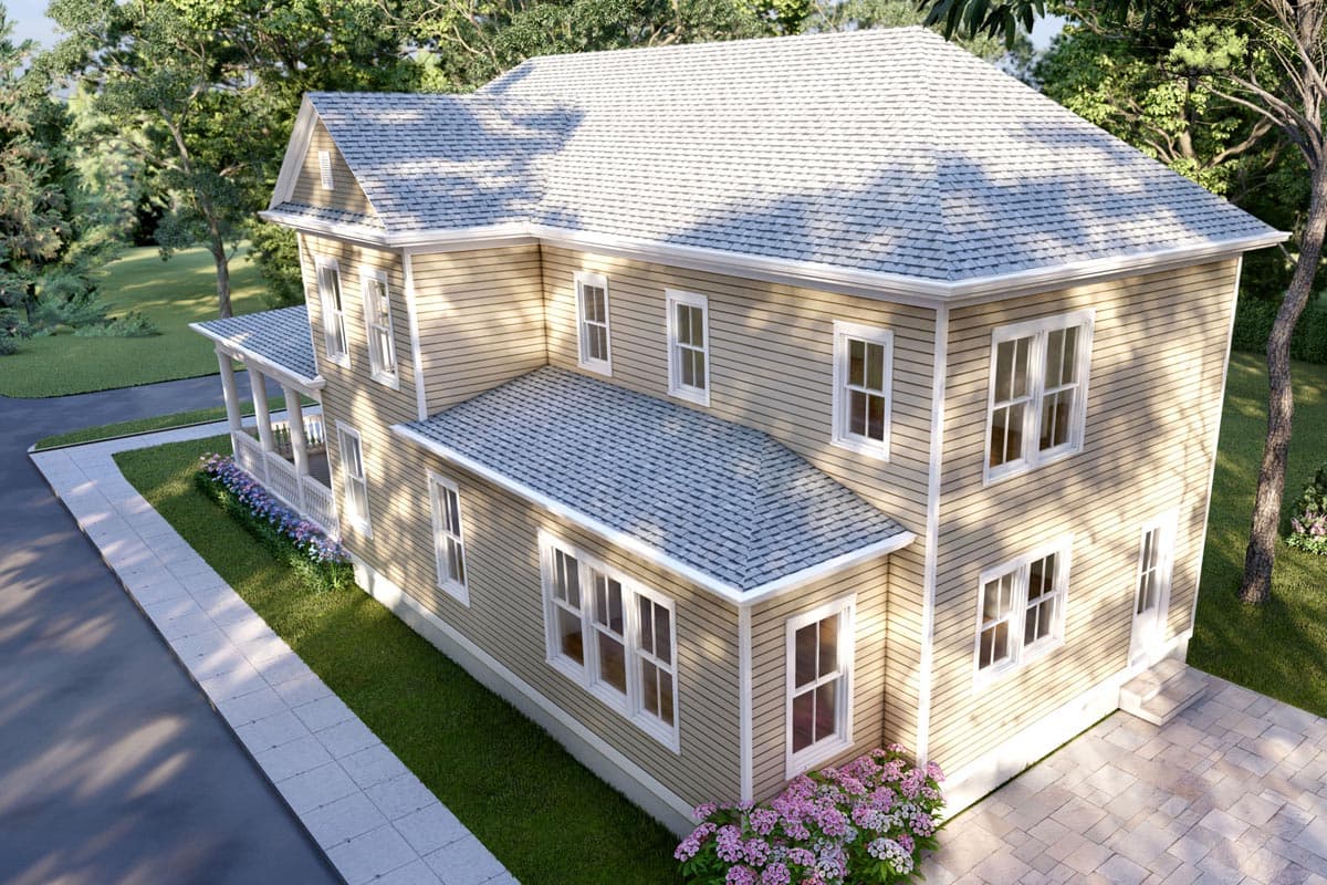 Plan 50211PH: Narrow Victorian Home Plan with Home Office - Image #6 - Country, Southern, Traditional, Victorian