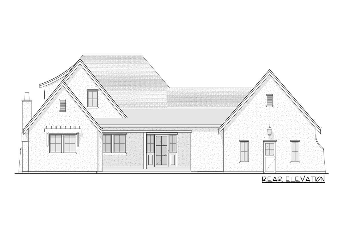 Plan 270049AF: Transitional Cottage House Plan with Main Floor Master and Two Upstairs Bedrooms - Image #5 - European, Transitional