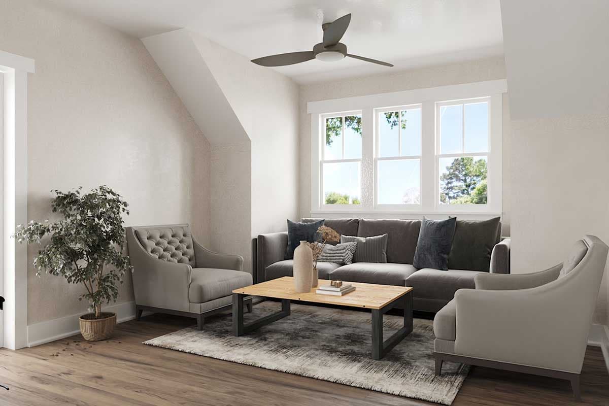 Plan 50213PH: Garage Apartment with 1 Bed, 2 Cars and Laundry Upstairs - Image #4 - Carriage, Cottage, Country, Craftsman