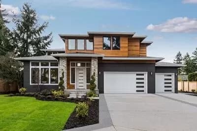 Modern American House Plan with Home Office and Upstairs Master Suite