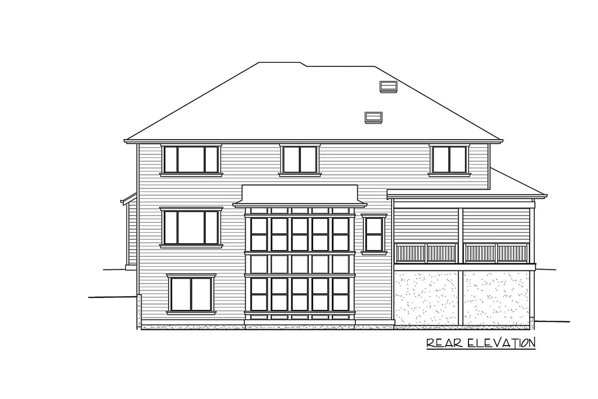 Plan 23921JD: 5-Bed House Plan with Large Covered Deck Behind the 2-Car Garage - Image #38 - Craftsman, New American, Northwest, Shingle, Traditional