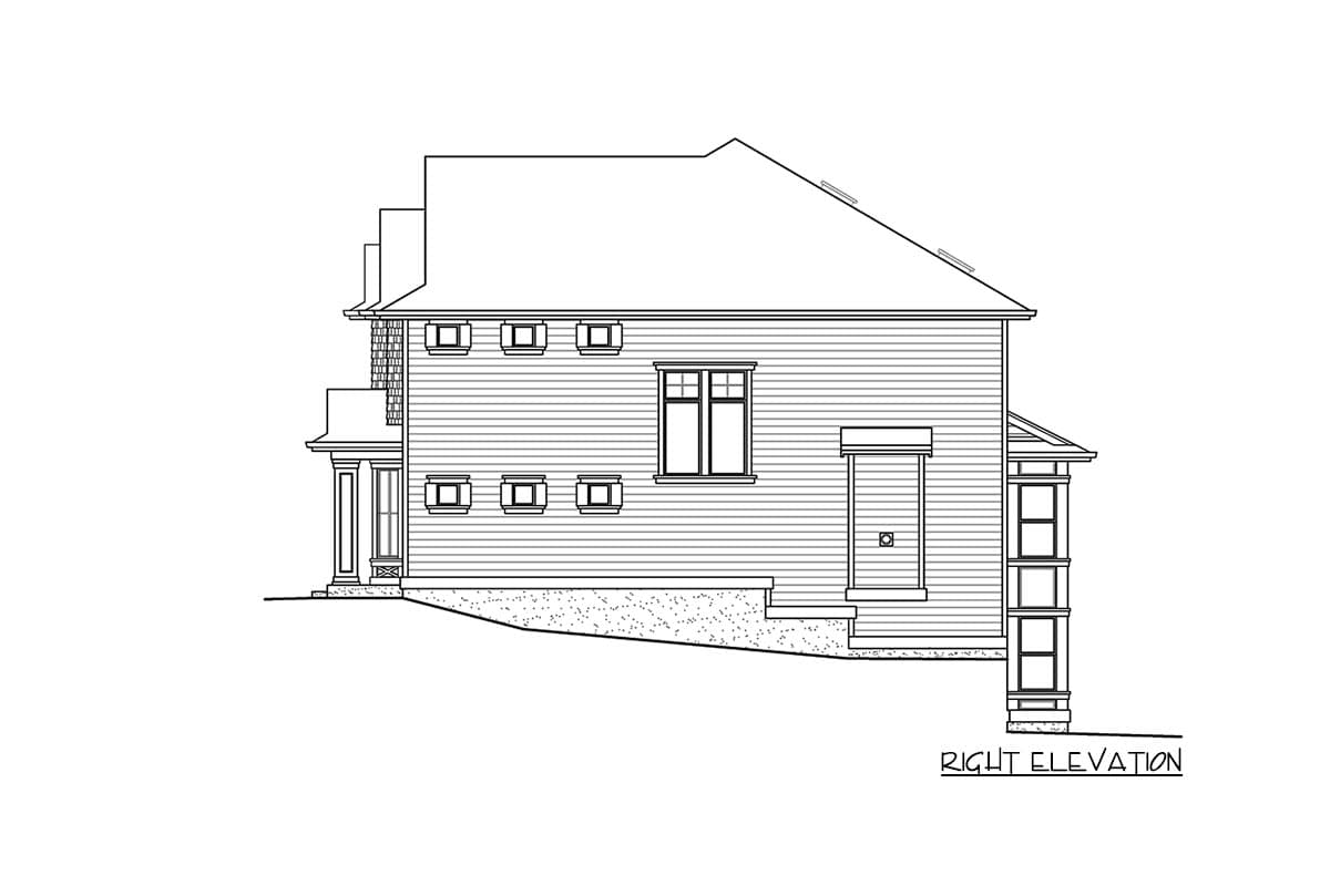 Plan 23921JD: 5-Bed House Plan with Large Covered Deck Behind the 2-Car Garage - Image #39 - Craftsman, New American, Northwest, Shingle, Traditional