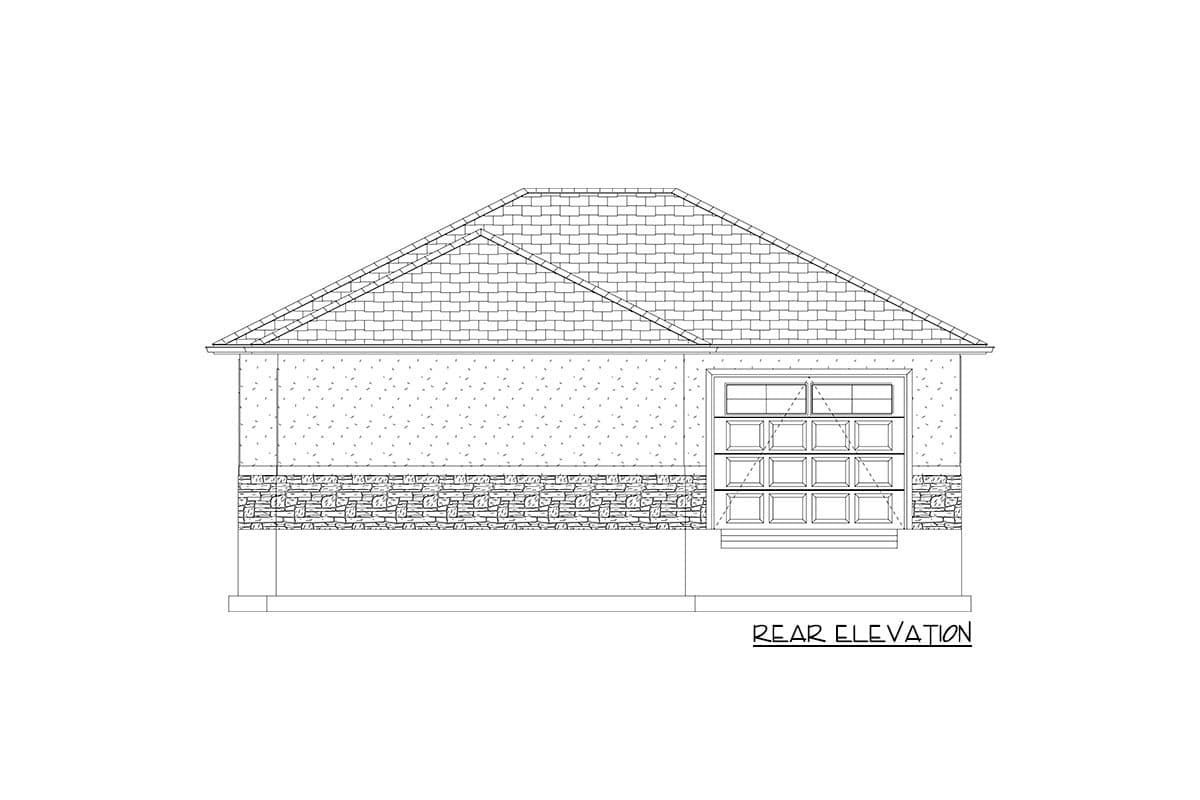 Plan 61267UT: Detached Drive-through Garage with Golf Simulator - Image #12 - Traditional