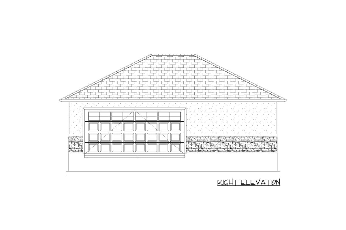 Plan 61267UT: Detached Drive-through Garage with Golf Simulator - Image #13 - Traditional