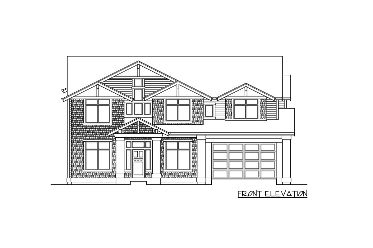 Plan 23922JD: New American Craftsman Plan with Home Office and Bonus Room - Image #25 - Contemporary, Country, Craftsman, New American, Northwest, Traditional