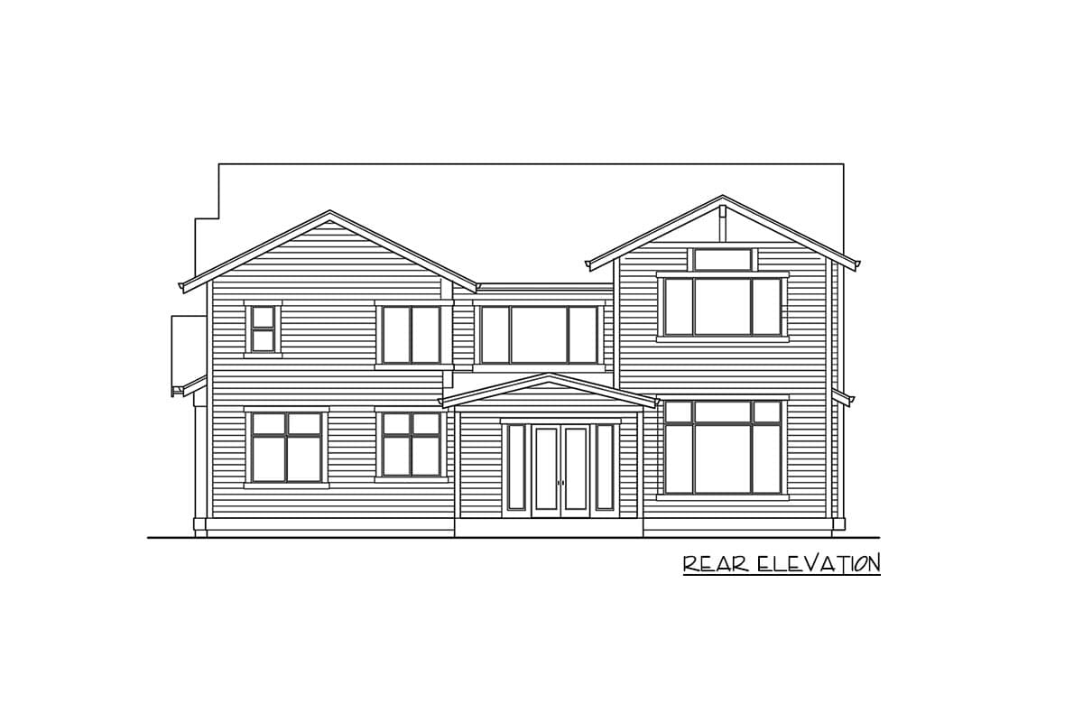 Plan 23922JD: New American Craftsman Plan with Home Office and Bonus Room - Image #27 - Contemporary, Country, Craftsman, New American, Northwest, Traditional