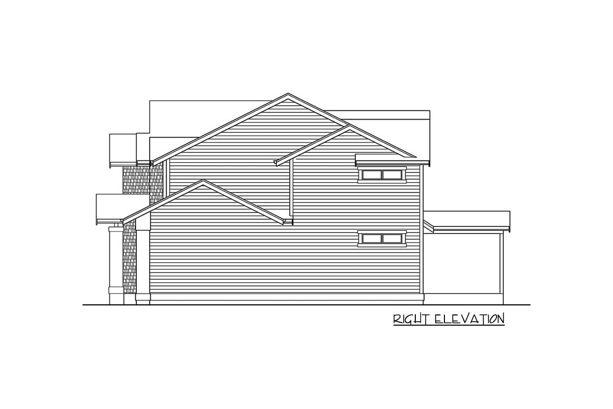 Plan 23922JD: New American Craftsman Plan with Home Office and Bonus Room - Image #28 - Contemporary, Country, Craftsman, New American, Northwest, Traditional