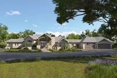 Sprawling Craftsman Ranch with Walkout Basement and 4-Car Garage
