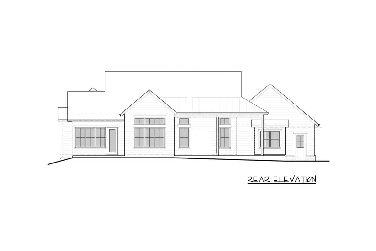 Plan 95130RW: Rustic Mountain Ranch Home Plan with L-Shaped Rear Covered Patio - 2105 Sq Ft - Image #23 - Country, Craftsman, Mountain, New American, Ranch, Rustic